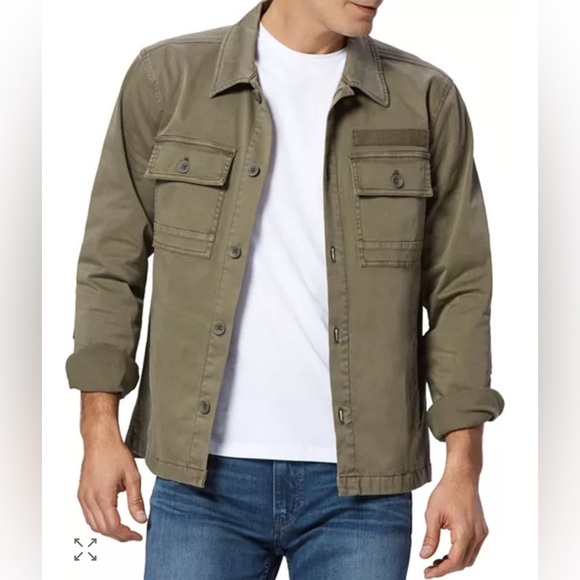 PAIGE Alva Cotton-Blend Oversized Fit Military Jacket Men’s Size Large - Picture 1 of 5